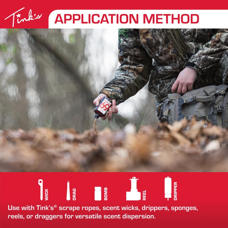 TINK'S #69 Doe-in-Rut Deer Attractant |Estrous Urine Scent for Hunting (4 fl oz) - Superior & Long Lasting Estrous Doe Urine Hunting Scents - Hunting Lure/Attractant - Advanced Deer Lure - Image 4